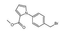 methyl 1-[4-(bromomethyl)phenyl]pyrrole-2-carboxylate Structure
