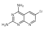 6-溴吡啶并[2,3-D]-2,4-二氨基嘧啶结构式