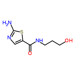 2-Amino-N-(3-hydroxypropyl)thiazole-5-carboxamide Structure