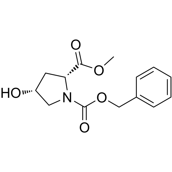 n-cbz-cis-4-hydroxy-d-proline methyl ester Structure