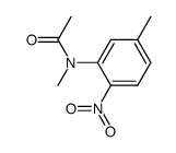 3-(N-methylacetamido)-4-nitrotoluene Structure