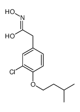 2-[3-Chloro-4-(isopentyloxy)phenyl]acetohydroxamic acid结构式