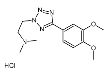 2-[5-(3,4-dimethoxyphenyl)tetrazol-2-yl]-N,N-dimethylethanamine,hydrochloride Structure