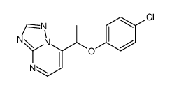 7-[1-(4-chlorophenoxy)ethyl]-[1,2,4]triazolo[1,5-a]pyrimidine Structure