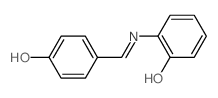 Phenol,2-[[(4-hydroxyphenyl)methylene]amino]- Structure