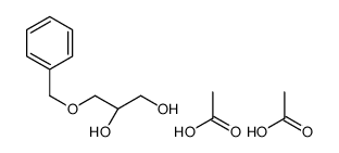 acetic acid,(2S)-3-phenylmethoxypropane-1,2-diol结构式