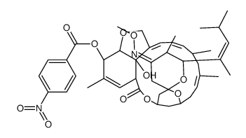 Milbemycin B,5-O-demethyl-28-deoxy-25-((1E)-1,3-dimethyl-1-buten-1-yl)-6,28-epoxy-23-(methoxyimino)-5-O-(4-nitrobenzoyl)-,(6R,23E,25S) Structure