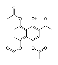 (6-acetyl-4,8-diacetyloxy-5-hydroxynaphthalen-1-yl) acetate Structure
