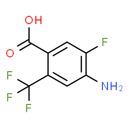 4-Amino-5-fluoro-2-(trifluoromethyl)benzoic acid Structure