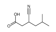 3-cyano-5-methylhexanoic acid Structure