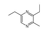 3,5-diethyl-2-methyl pyrazine Structure