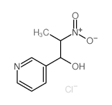 3-Pyridinemethanol,a-(1-nitroethyl)-, hydrochloride (1:1) Structure