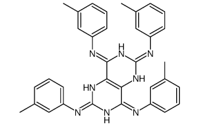 2,4,6,8-Tetrakis(m-toluidino)pyrimido[5,4-d]pyrimidine Structure