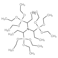3-(三乙氧基硅基)-N,N-二-3-(三乙基硅基)-丙基-1-丙胺结构式