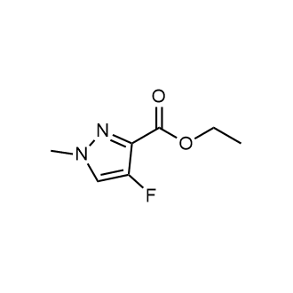 4-氟-1-甲基-1H-吡唑-3-甲酸乙酯结构式