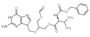 Cbz-单甲酰缬更昔洛韦结构式