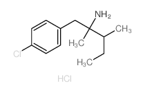 1-(4-chlorophenyl)-2,3-dimethyl-pentan-2-amine结构式