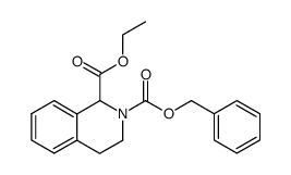 2-benzyl 1-ethyl 3,4-dihydroisoquinoline-1,2(1H)-dicarboxylate Structure