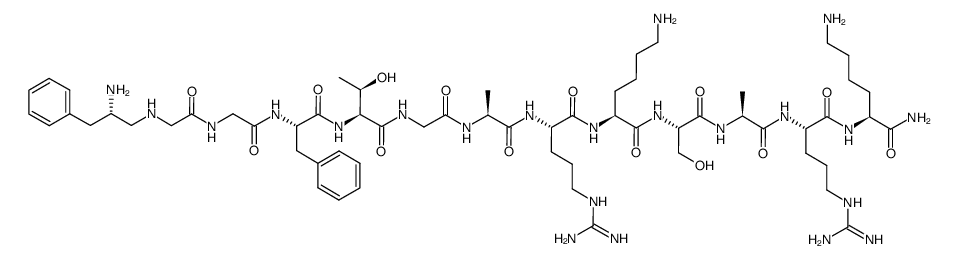 (Phe1-(R)-Gly2)-Nociceptin (1-13) amide Structure