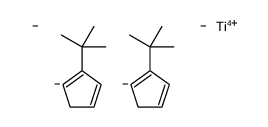 二甲基双(叔丁基环戊二烯基)钛结构式