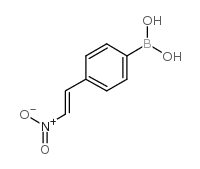 4-(E-2-硝基乙烯基)苯基硼酸结构式