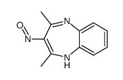 2,4-dimethyl-3-nitroso-1H-1,5-benzodiazepine结构式
