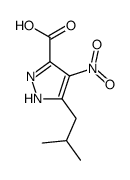 5-异丁基-4-硝基-1H-吡唑-3-羧酸结构式