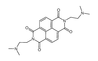 N,N'-双[2-(二甲氨基)乙基]-1,8:4,5-萘四甲酰基二酰亚胺结构式