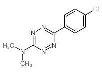 1,2,4,5-Tetrazin-3-amine,6-(4-chlorophenyl)-N,N-dimethyl- Structure