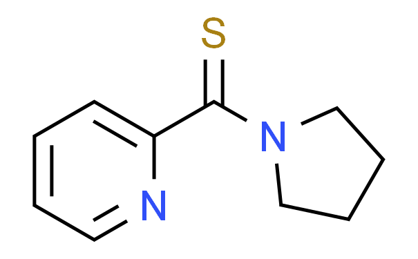 2-吡啶基-1-吡咯烷基-甲硫醇结构式