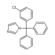 1-[(3-chlorophenyl)-diphenylmethyl]imidazole结构式
