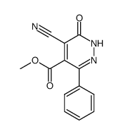 4-cyano-5-methoxycarbonyl-6-phenyl-3(2H)-pyridazinone结构式