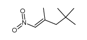 2,4,4-trimethyl-1-nitro-1-pentene Structure