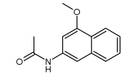 3-Acetamido-1-methoxy-naphthalin结构式