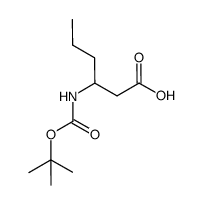 3-叔丁氧羰基氨基己酸结构式