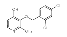 3-[(2,4-二氯苄基)氧基]-2-甲基吡啶-4-醇结构式
