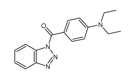 1H-1,2,3-benzotriazol-1-yl(4-diethylaminophenyl)-1,2-ethanedione Structure