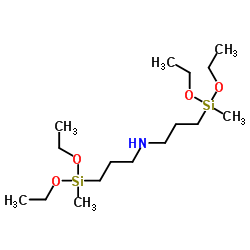 bis-(Methyldiethoxysilylpropyl)amine Structure