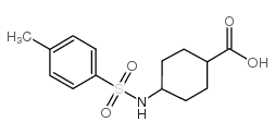4-(甲苯-4-磺酰基氨基)环己烷-羧酸结构式