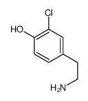 4-(2-aminoethyl)-2-chlorophenol structure