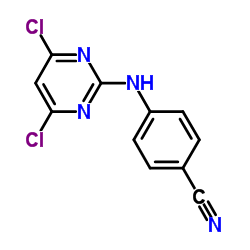4-[(4,6-Dichloropyrimidin-2-yl)amino]benzonitrile structure