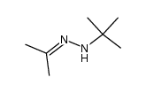 N-t-butyl-N'-isopropylidenehydrazine结构式