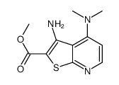 3-AMINO-4-DIMETHYLAMINO-THIENO[2,3-B]PYRIDINE-2-CARBOXYLIC ACID METHYL ESTER结构式