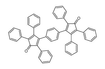 3-[4-(3-oxo-2,4,5-triphenylcyclopenta-1,4-dien-1-yl)phenyl]-2,4,5-triphenylcyclopenta-2,4-dien-1-one Structure