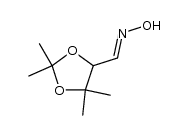 2,2,5,5-tetramethyl-1,3-dioxolane-4-carbaldehyde oxime Structure