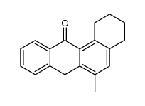 6-methyl-1,2,3,4-tetrahydro-7H-benz[a]anthracen-12-one结构式