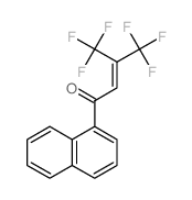 4,4,4-trifluoro-1-naphthalen-1-yl-3-(trifluoromethyl)but-2-en-1-one结构式