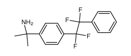 α,α-dimethyl-4-(α,α,β,β-tetrafluorophenethyl)benzylamine结构式