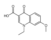 1-ethyl-7-methoxy-4-oxoquinoline-3-carboxylic acid Structure