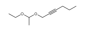 1-(1-ethoxy-ethoxy)-hex-2-yne结构式